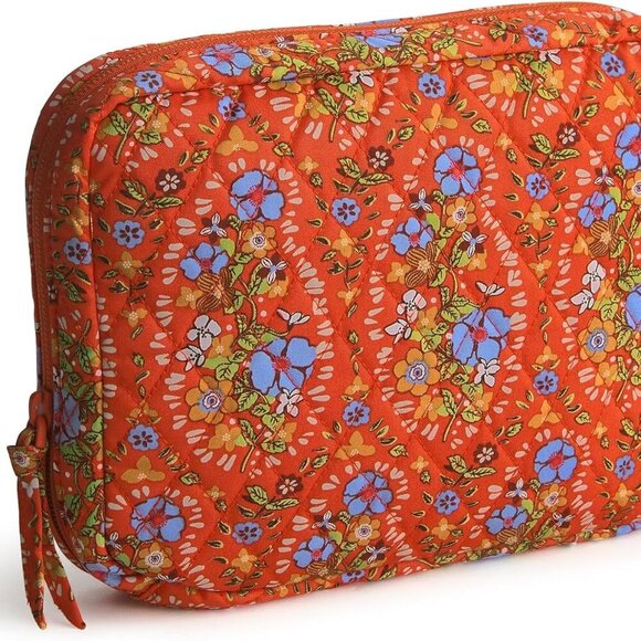 Accessories - Women's Cotton Cord Organizer 9x7x2 Inch Zipper Pockets Recycled Material